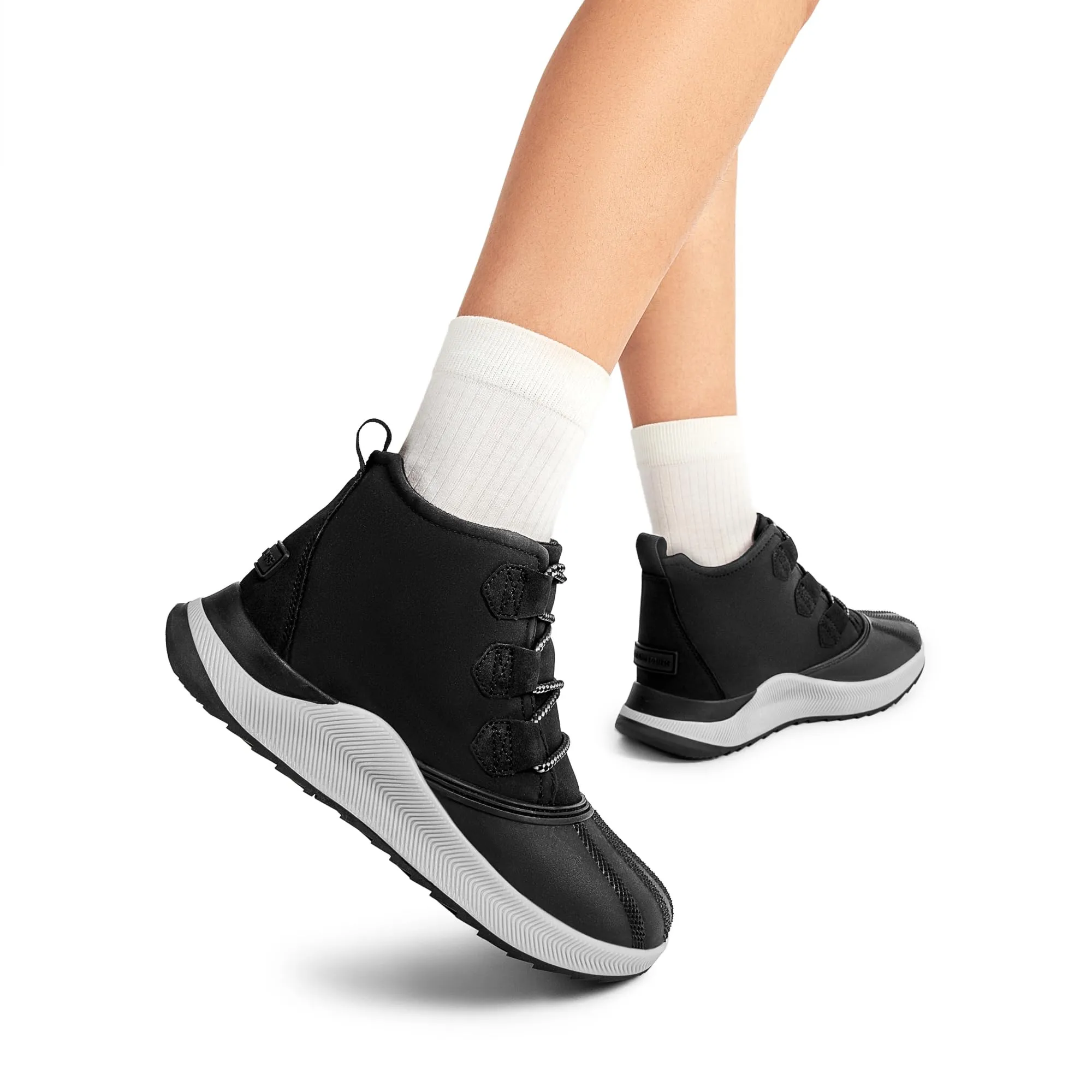 Ankle Winter Boots for Women Waterproof Lace Up Anti-Slip Warm Snow Booties Fashion Sneaker Boots