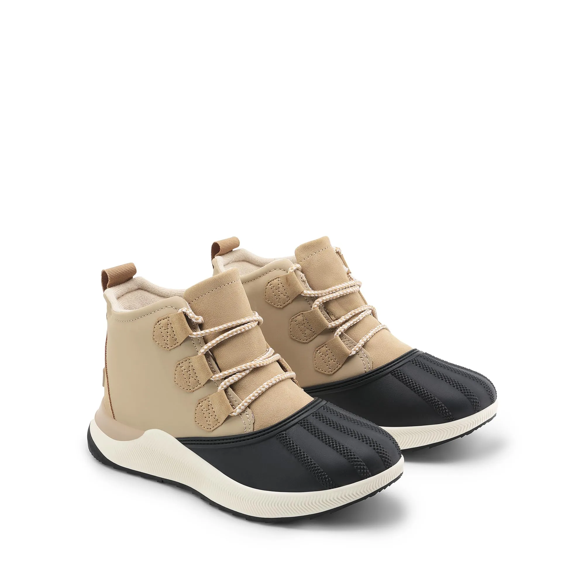 Ankle Winter Boots for Women Waterproof Lace Up Anti-Slip Warm Snow Booties Fashion Sneaker Boots