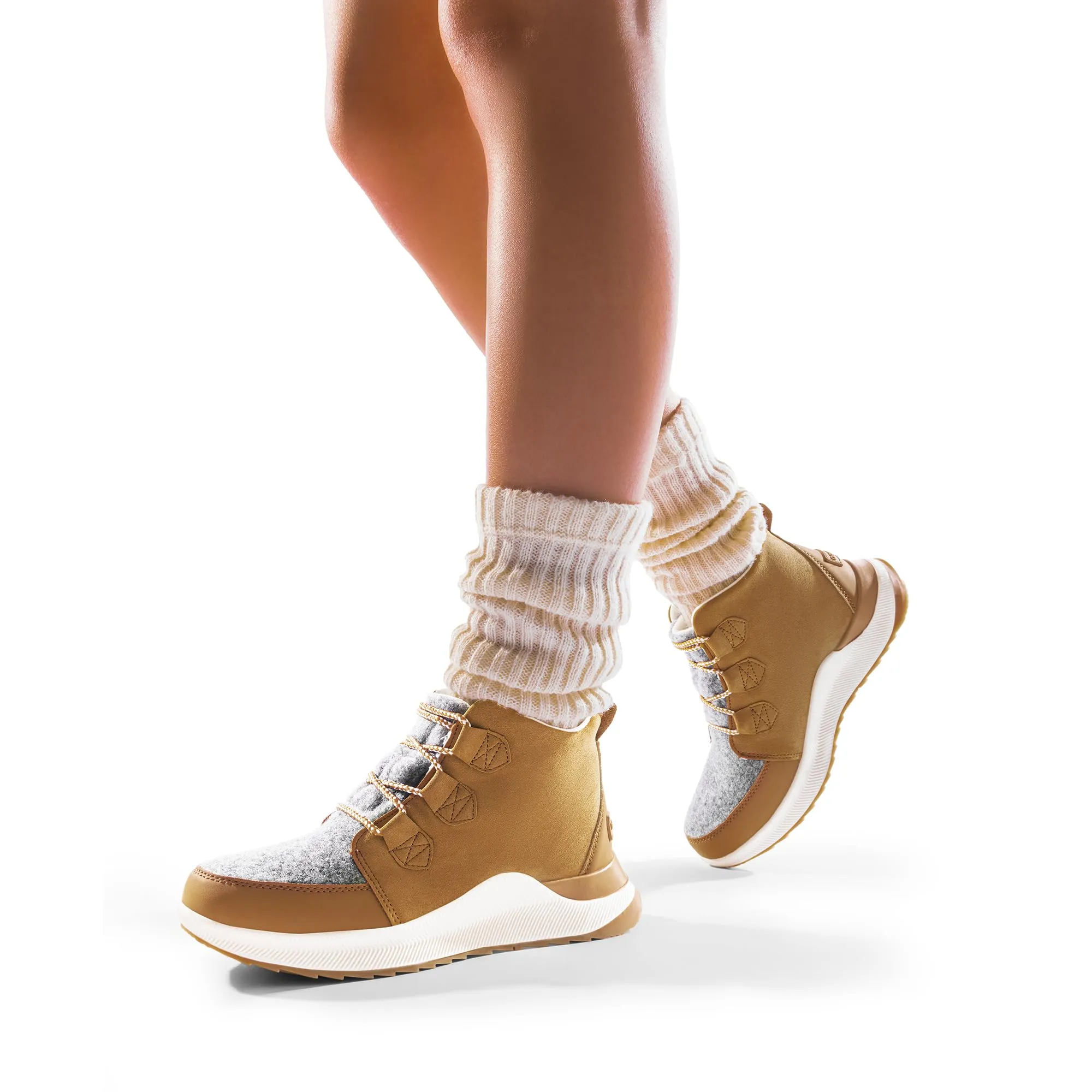 Ankle Winter Boots for Women Waterproof Lace Up Anti-Slip Warm Snow Booties Fashion Sneaker Boots