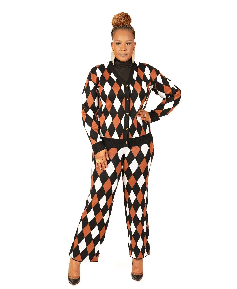Argyle Pant Set