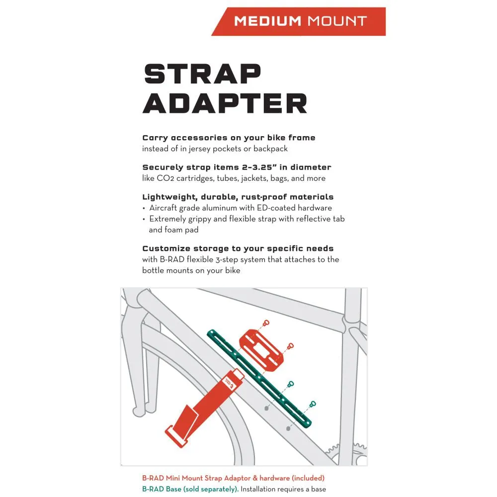 B Rad Medium Strap And Accessory Mount