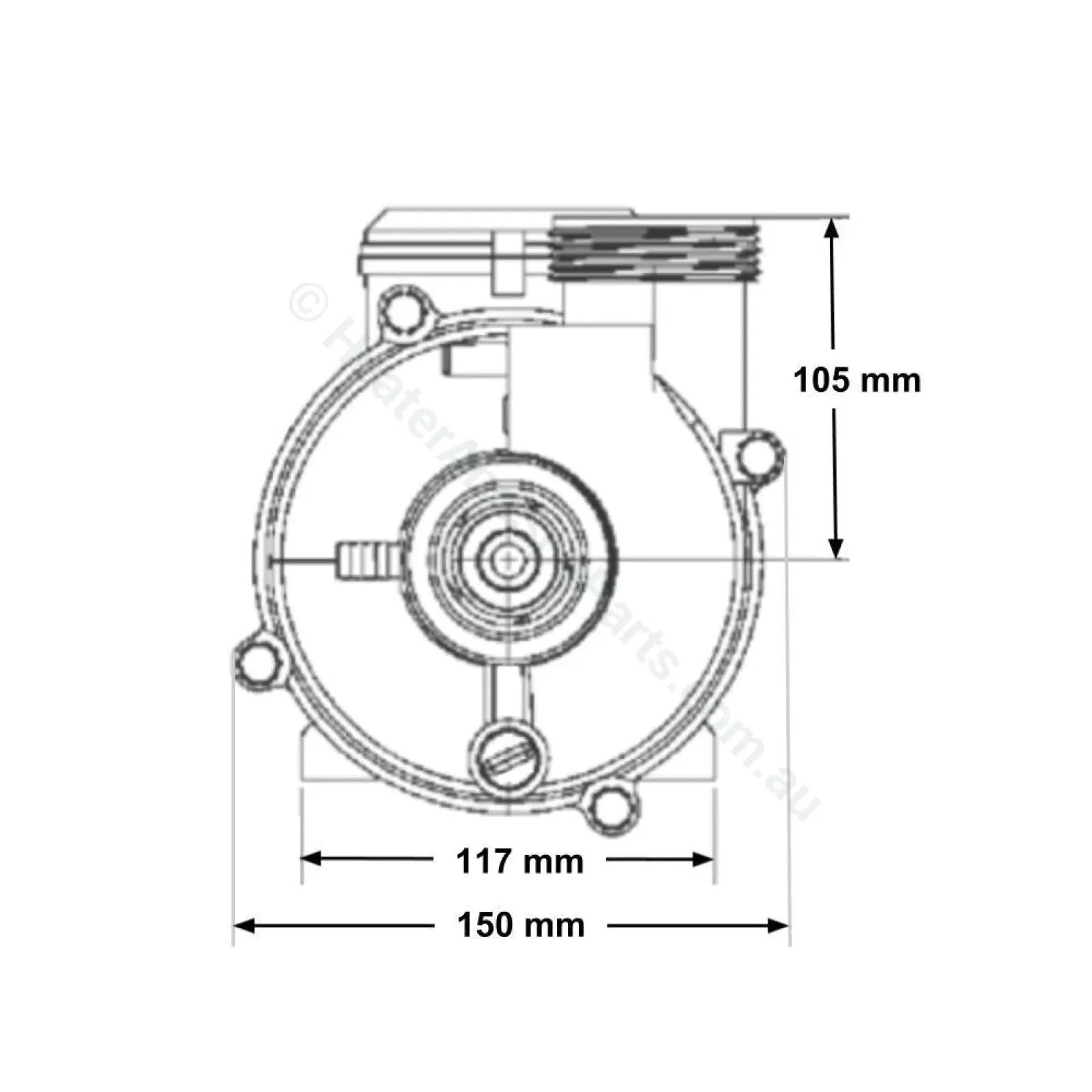 Balboa Eco Spa Circulation Pump - 0.25HP - Ultima Circ Pump - 1031030,  1030017,  10700107
