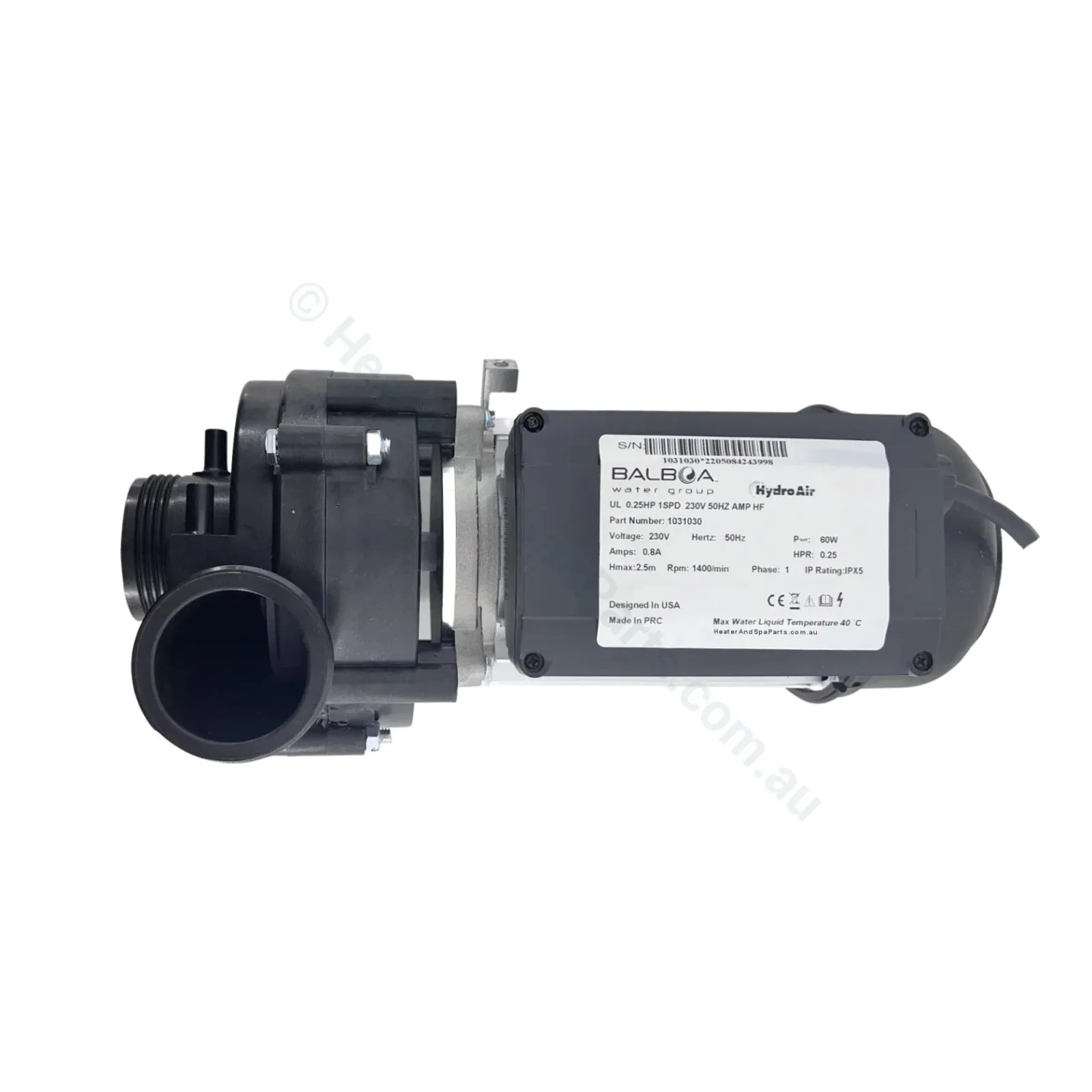 Balboa Eco Spa Circulation Pump - 0.25HP - Ultima Circ Pump - 1031030,  1030017,  10700107