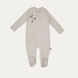 Basic Organic Cotton  Babygrow Crane