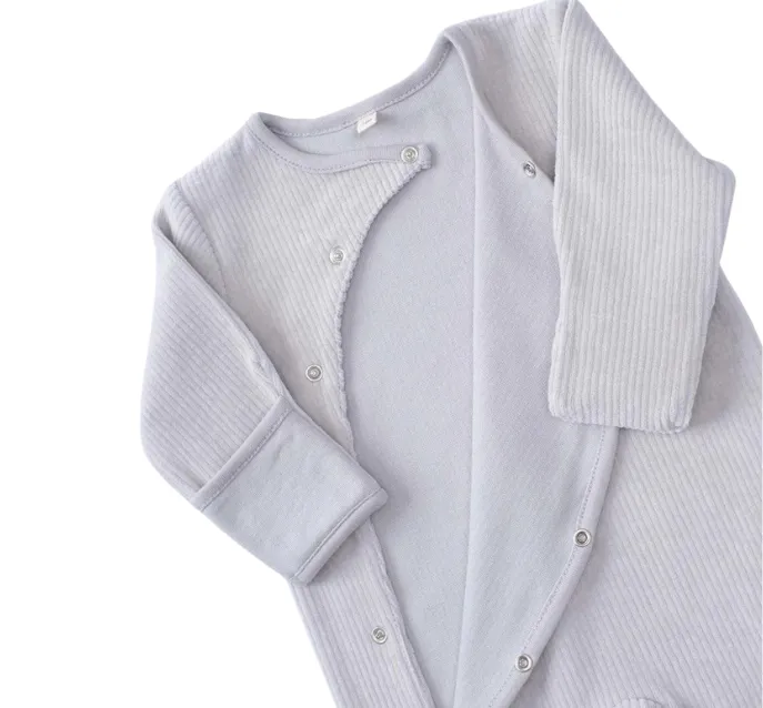 Basic Organic Cotton Footed Babygrow Corduroy