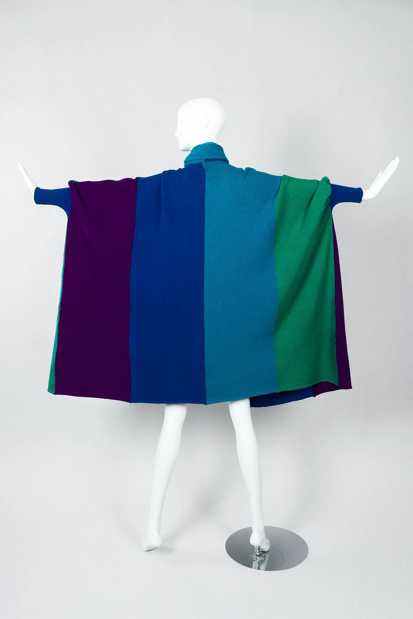 Batwing Knit Cape Coat