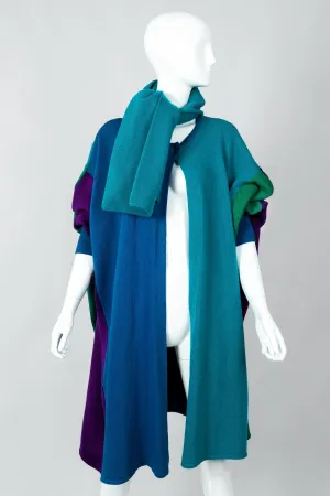 Batwing Knit Cape Coat