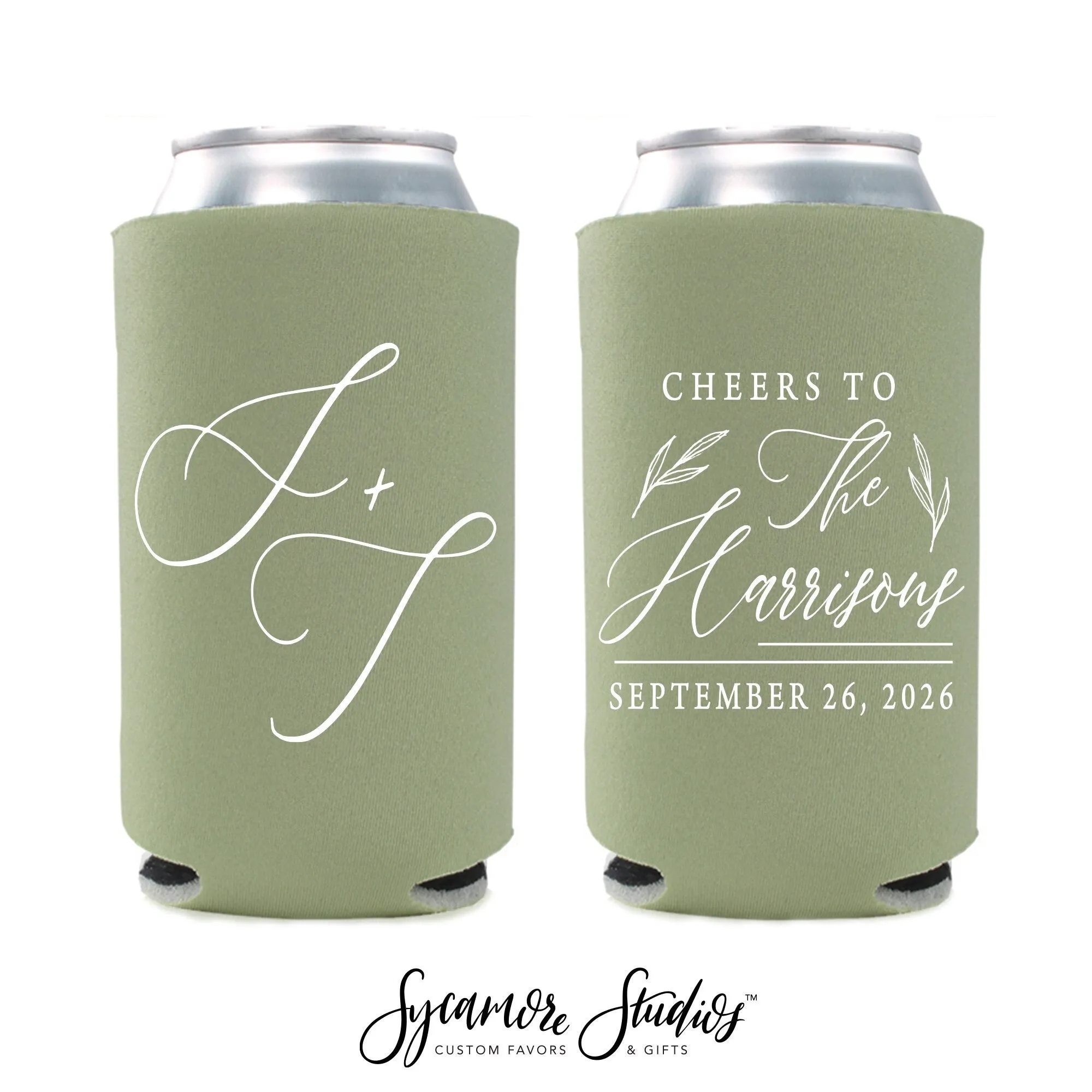 Best Day Ever - Slim 12oz Wedding Can Cooler #69S