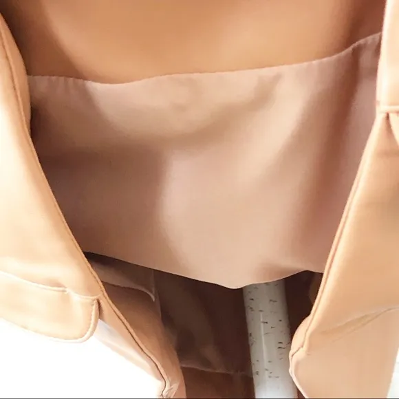 Bishop   Young Scallop Edge Mini Skirt in Clay Size Medium