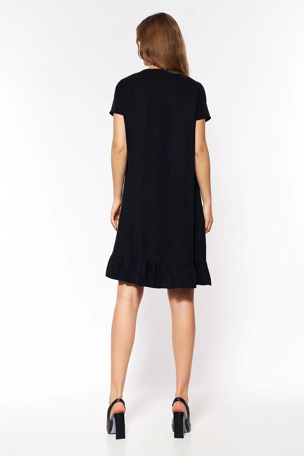 Bow-Tie Waist Elegant Viscose Dress