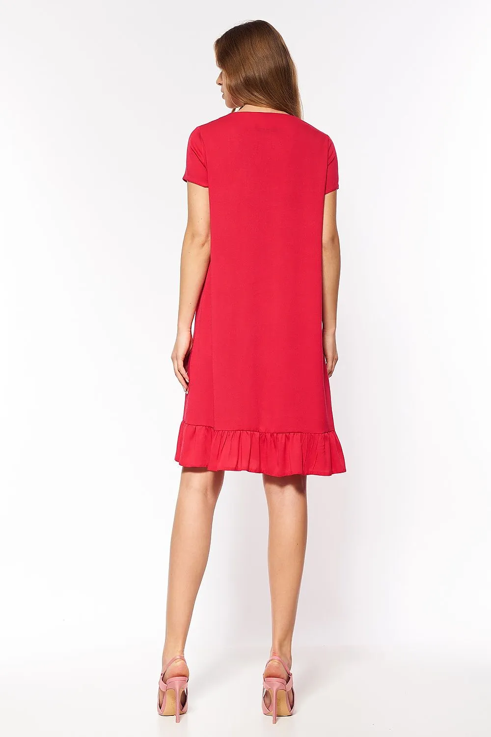 Bow-Tie Waist Elegant Viscose Dress