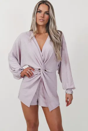 Brightest In The Room Light Purple Shimmer Romper