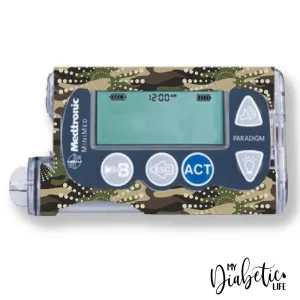 Bush Camouflage - Medtronic Paradigm Series 7 Sticker