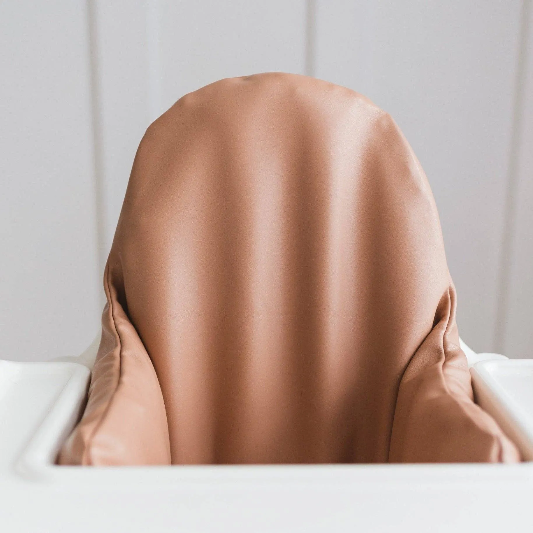 Camel Vegan Leather Cushion Cover: Cushion   Cover
