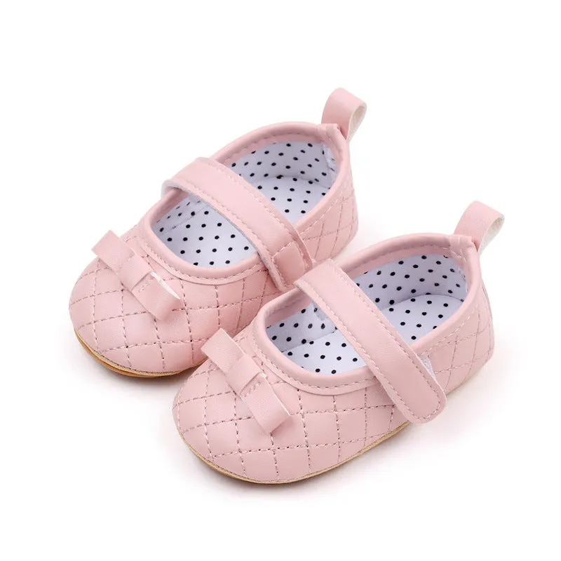 Checks Design Velcro Closure Booties