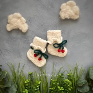 Cherry Booties | off white