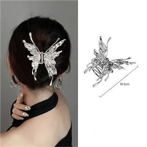 Chic Abstract Hollow Butterfly Chignon Claw Clip Hair Clip