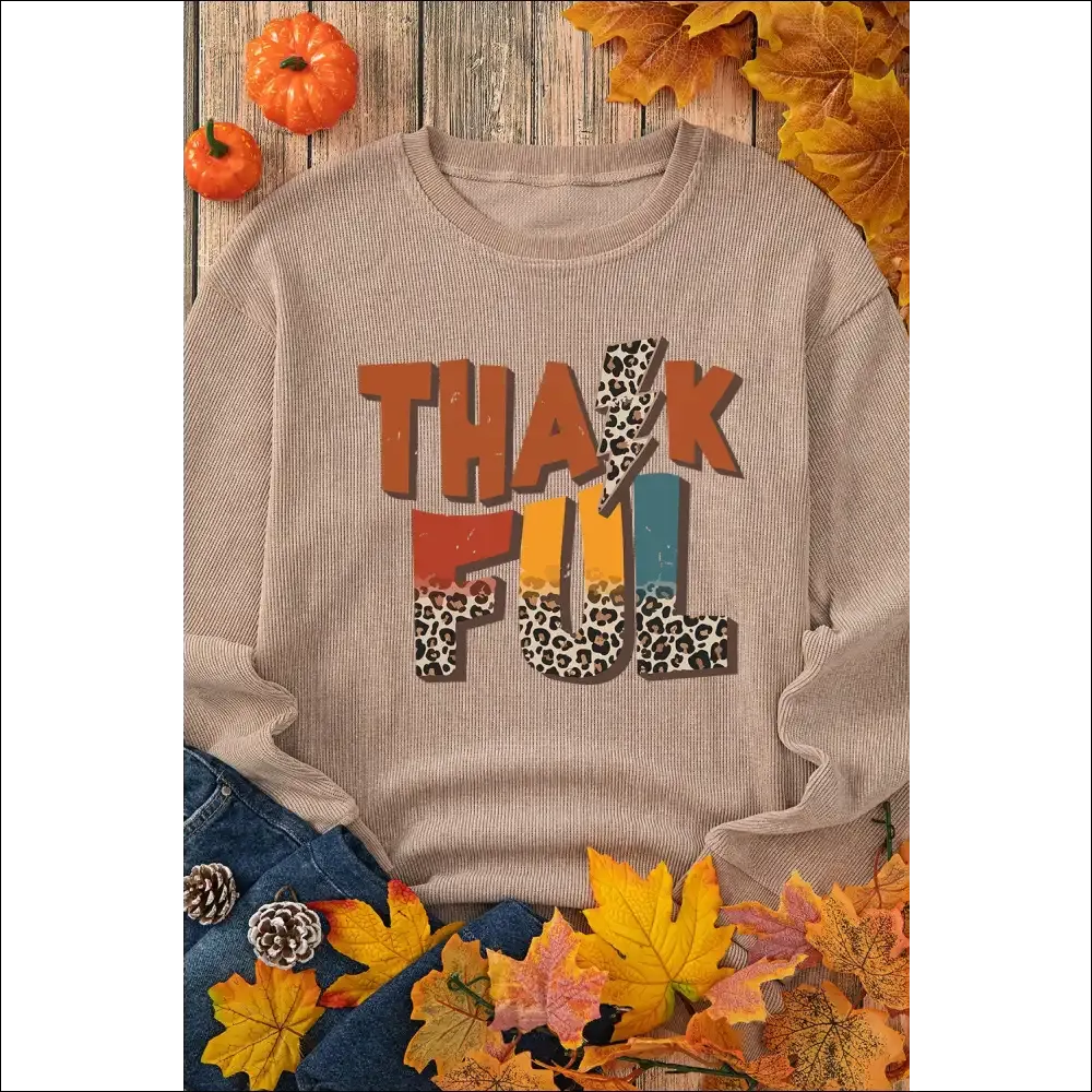 Chic Letter Graphic Long Sleeve Sweatshirt