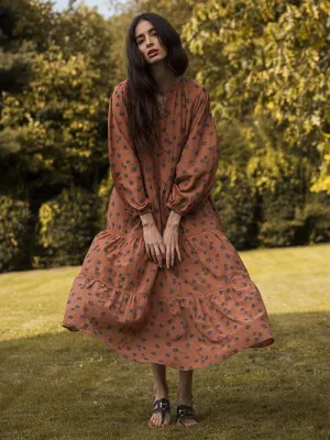 Cinnamon Daisy Tiered Dress