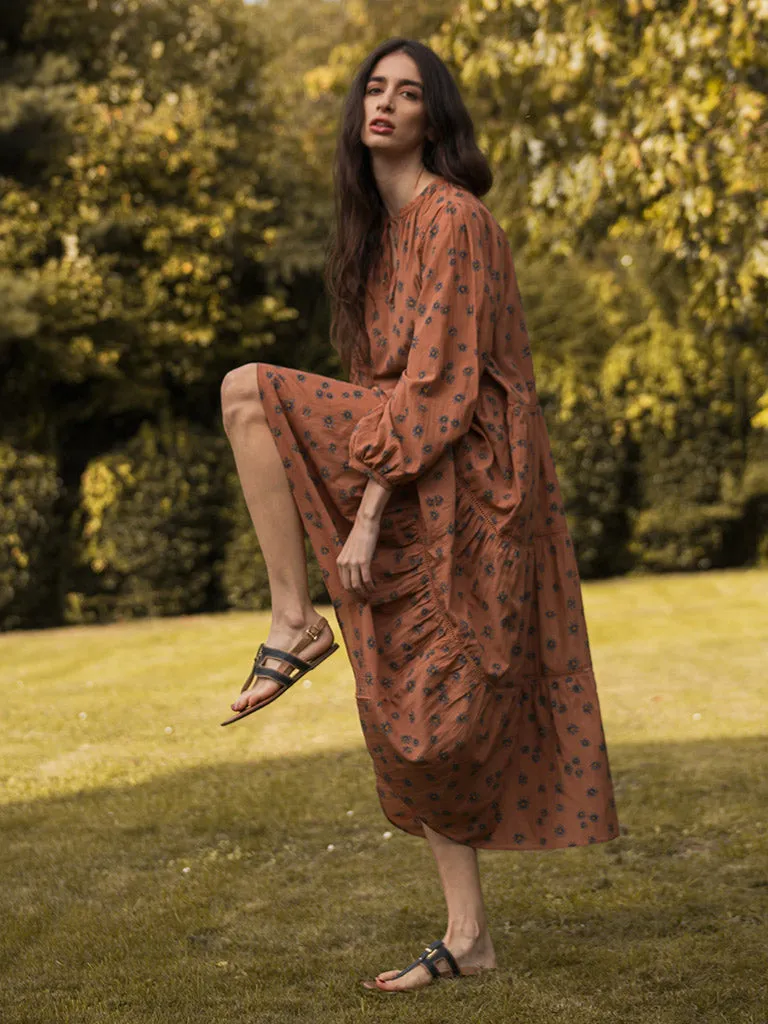 Cinnamon Daisy Tiered Dress