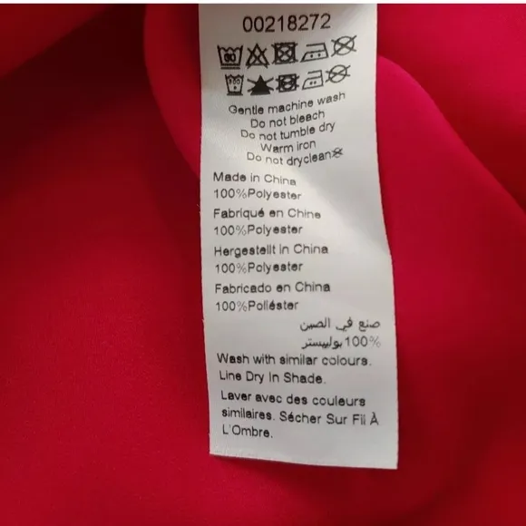 City Chic Tunic Dress Woman Plus 24 Hi Low Shine Flamingo Pink Tie High Neck New