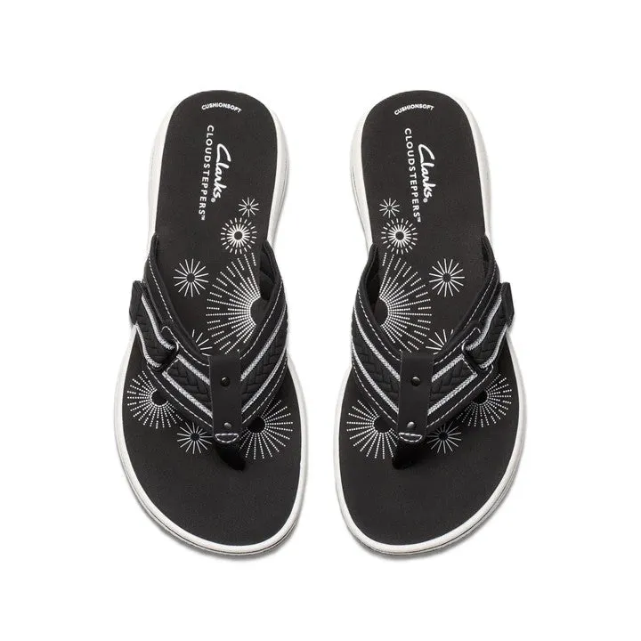 Clarks Women's Breezey Sun H Black Sandals