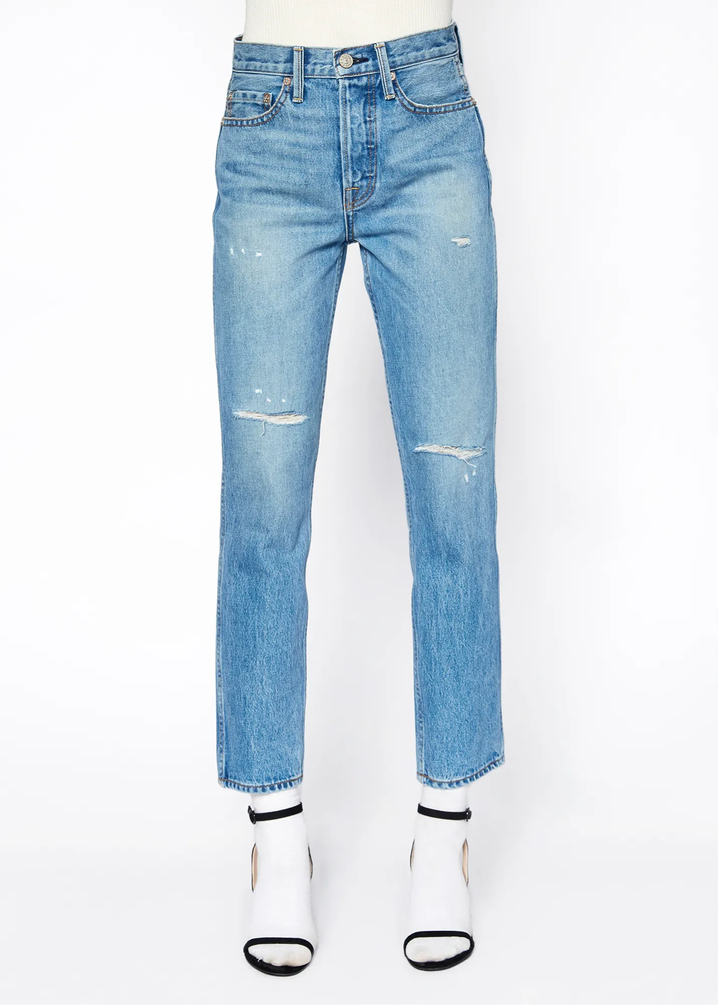 Claude High Rise Crop Straight