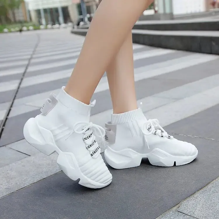 Comfortable High-Top Women's Sneakers for Summer