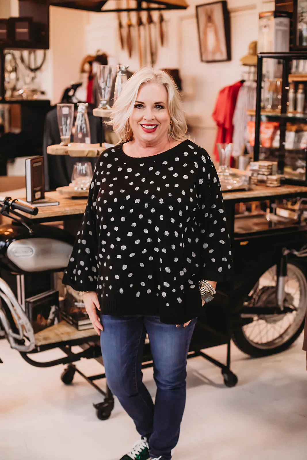 Cozy Evening in Sweater in Black