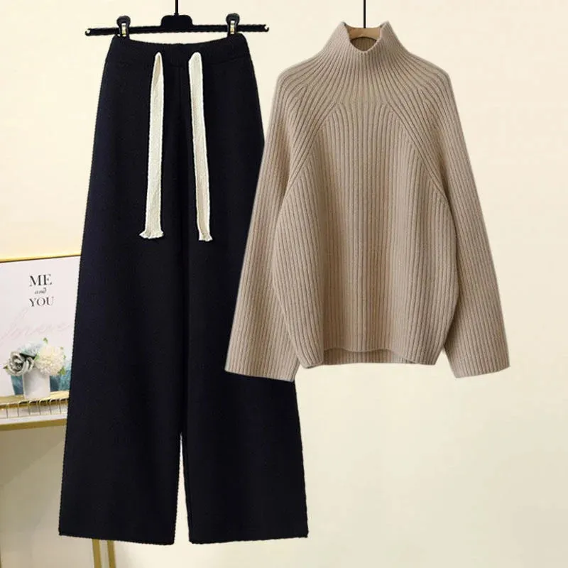 Cozy Knitted Suit Autumn Winter Warmth
