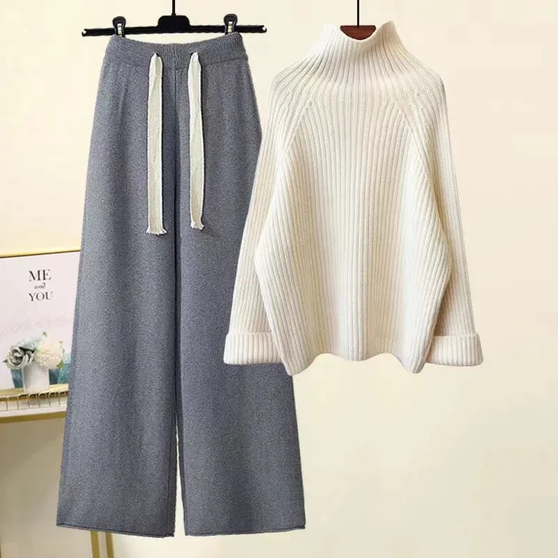 Cozy Knitted Suit Autumn Winter Warmth