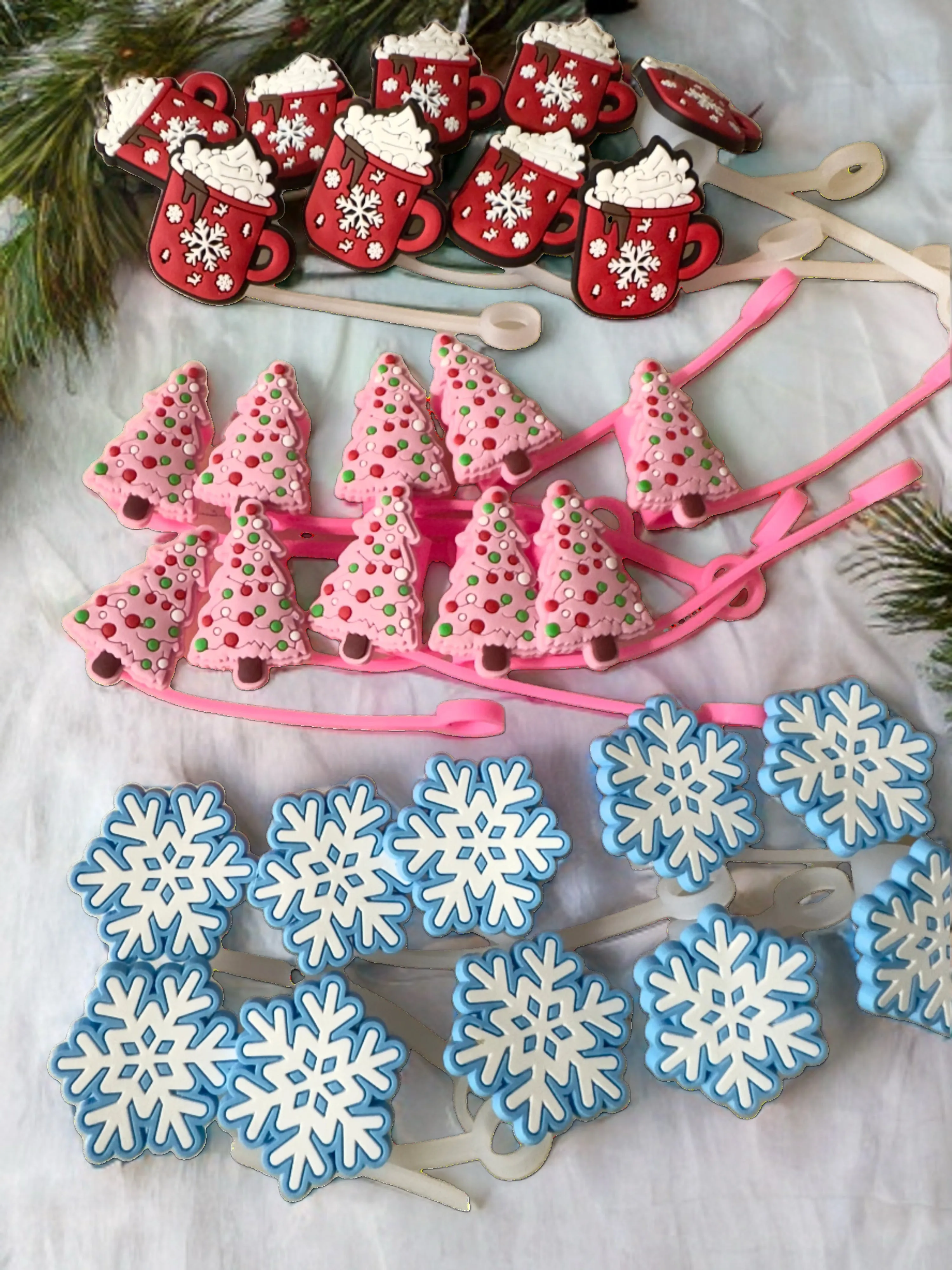 Cozy Winter Straw Topper Covers for Standard & Stanley Straws
