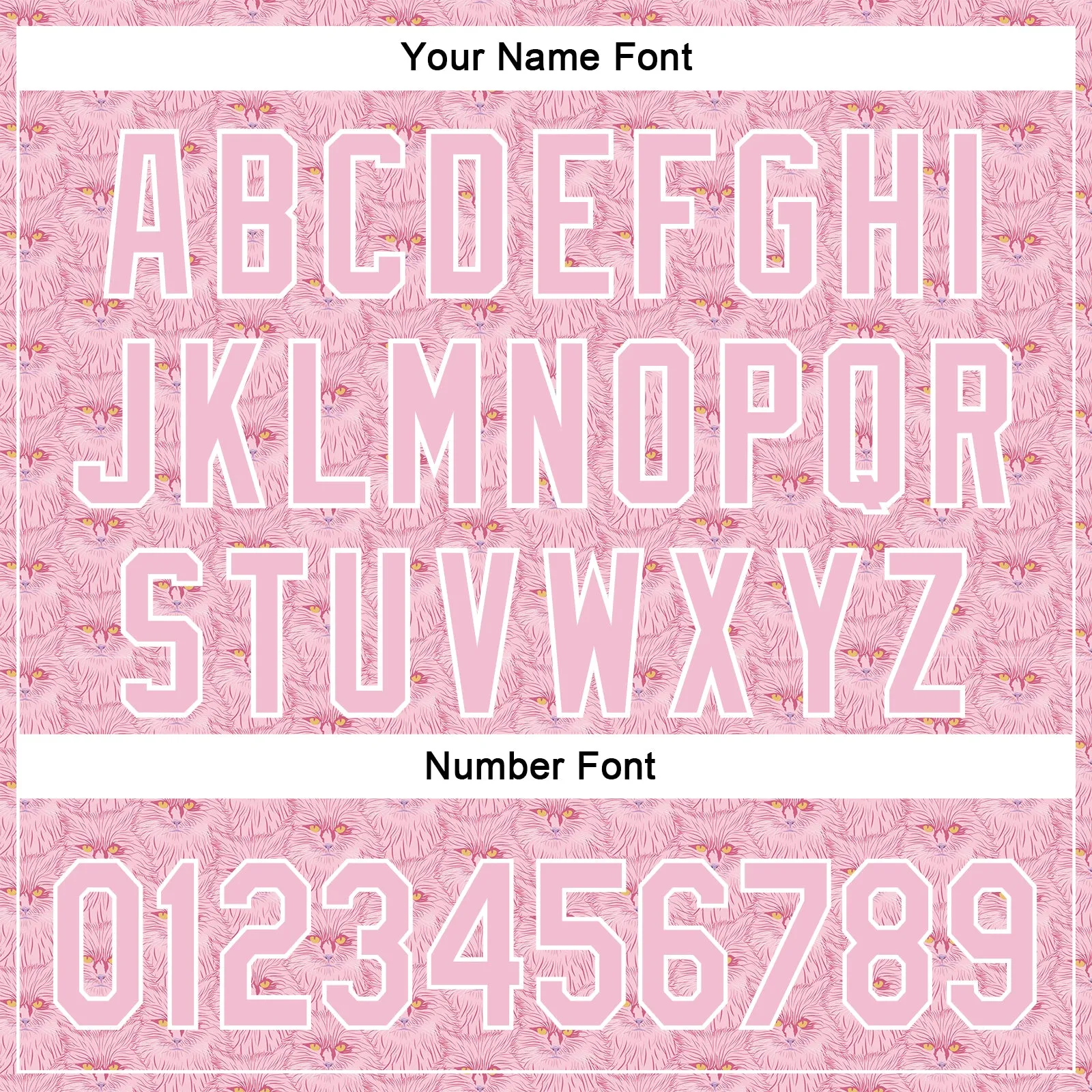 Custom Light Pink White 3D Pattern Design Animal Cat Authentic Baseball Jersey