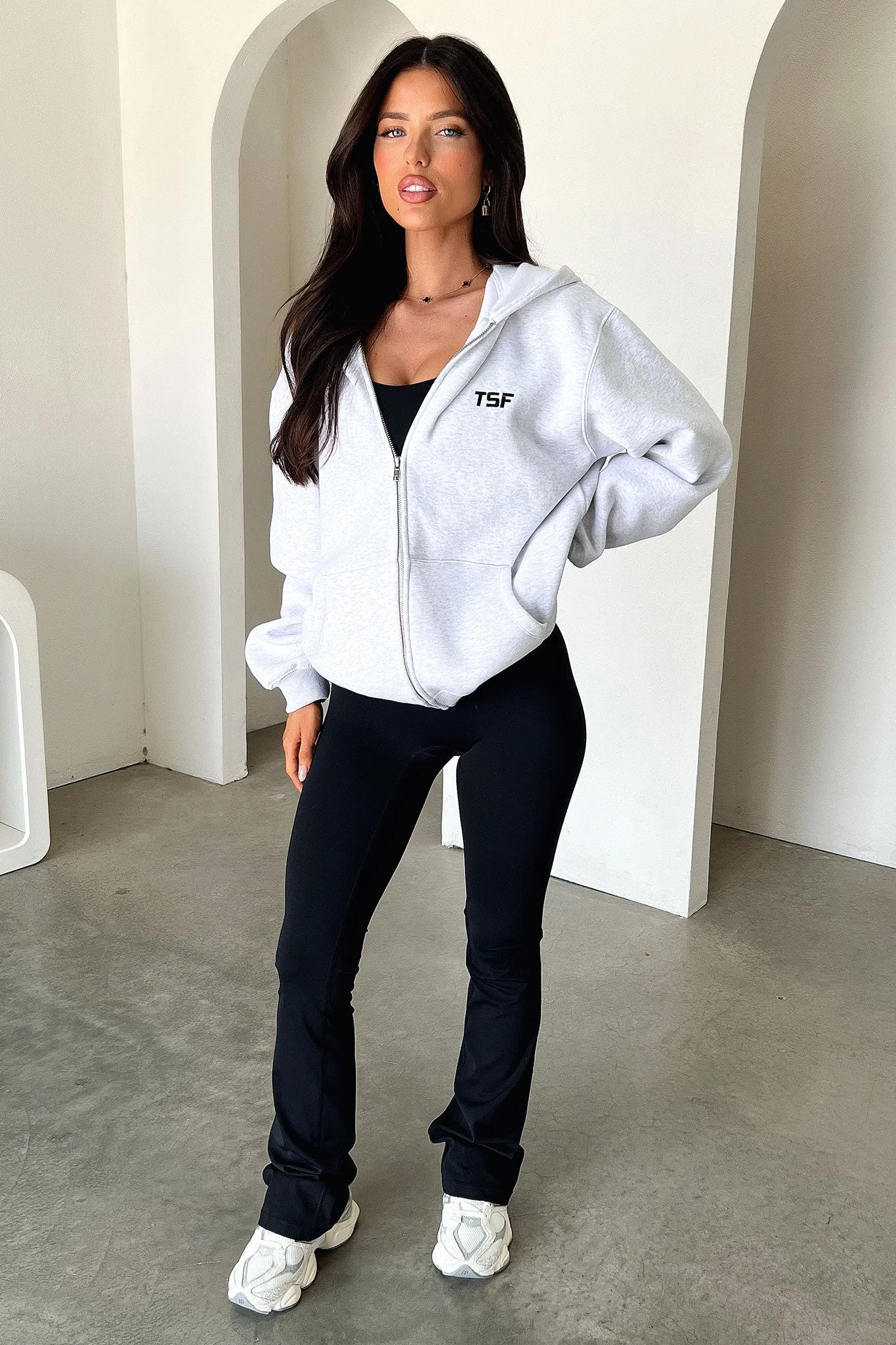 Dale Zip Up Hoodie - Grey