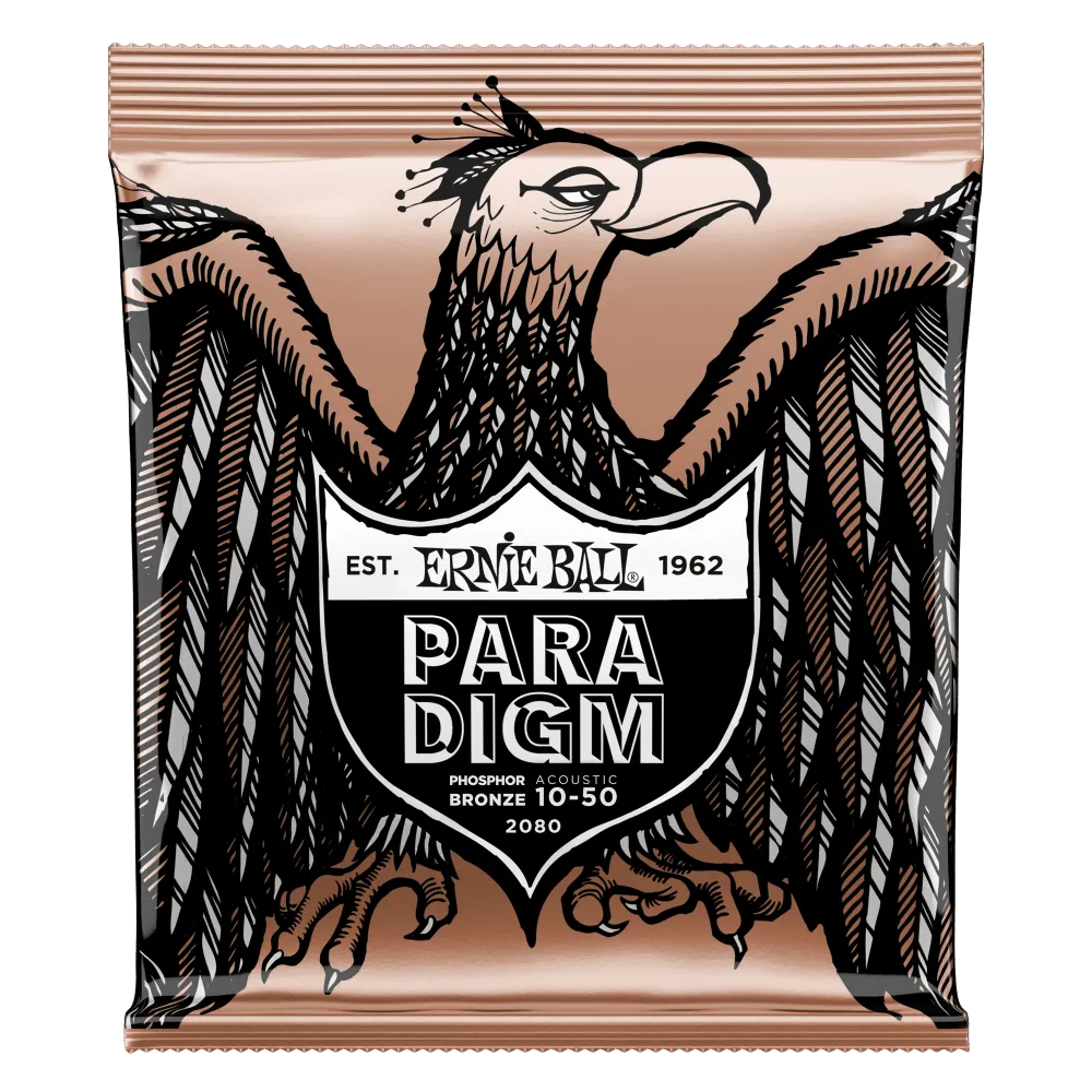 Ernie Ball Paradigm Extra Light Phosphor Bronze Acoustic Guitar Strings 10-50 Gauge