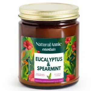 EUCALYPTUS & SPEARMINT 9 oz Scented Soy Candle