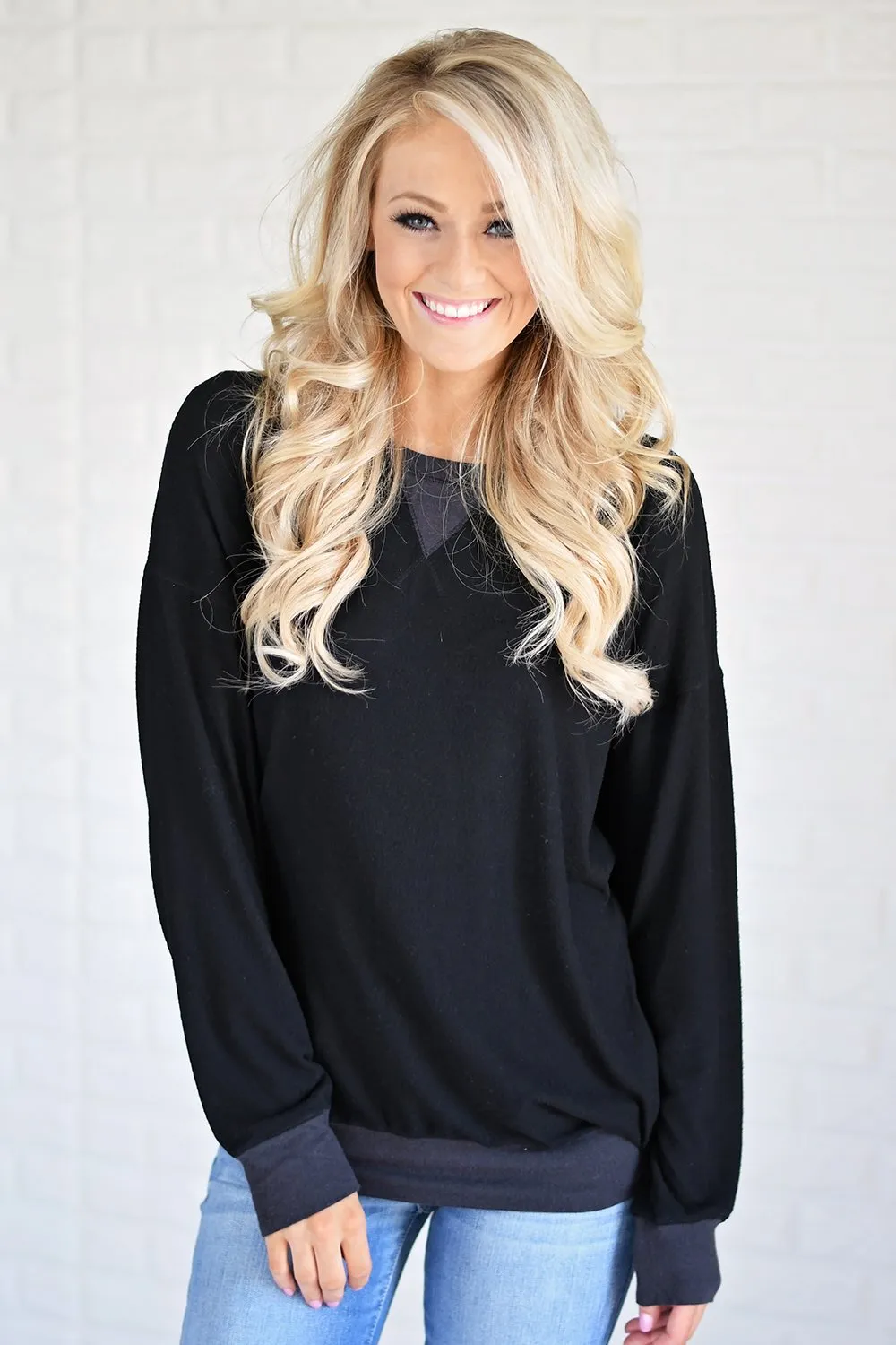Fall for Cozy Top ~ Black