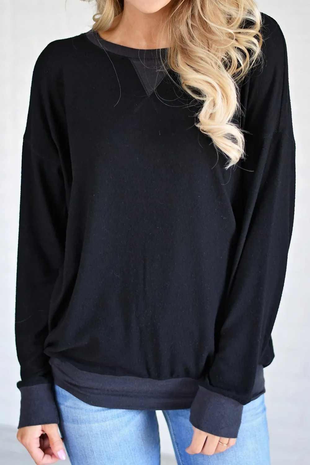 Fall for Cozy Top ~ Black