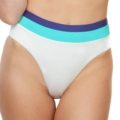 FINAL SALE Color Block High Waist Swimwear Bottom
