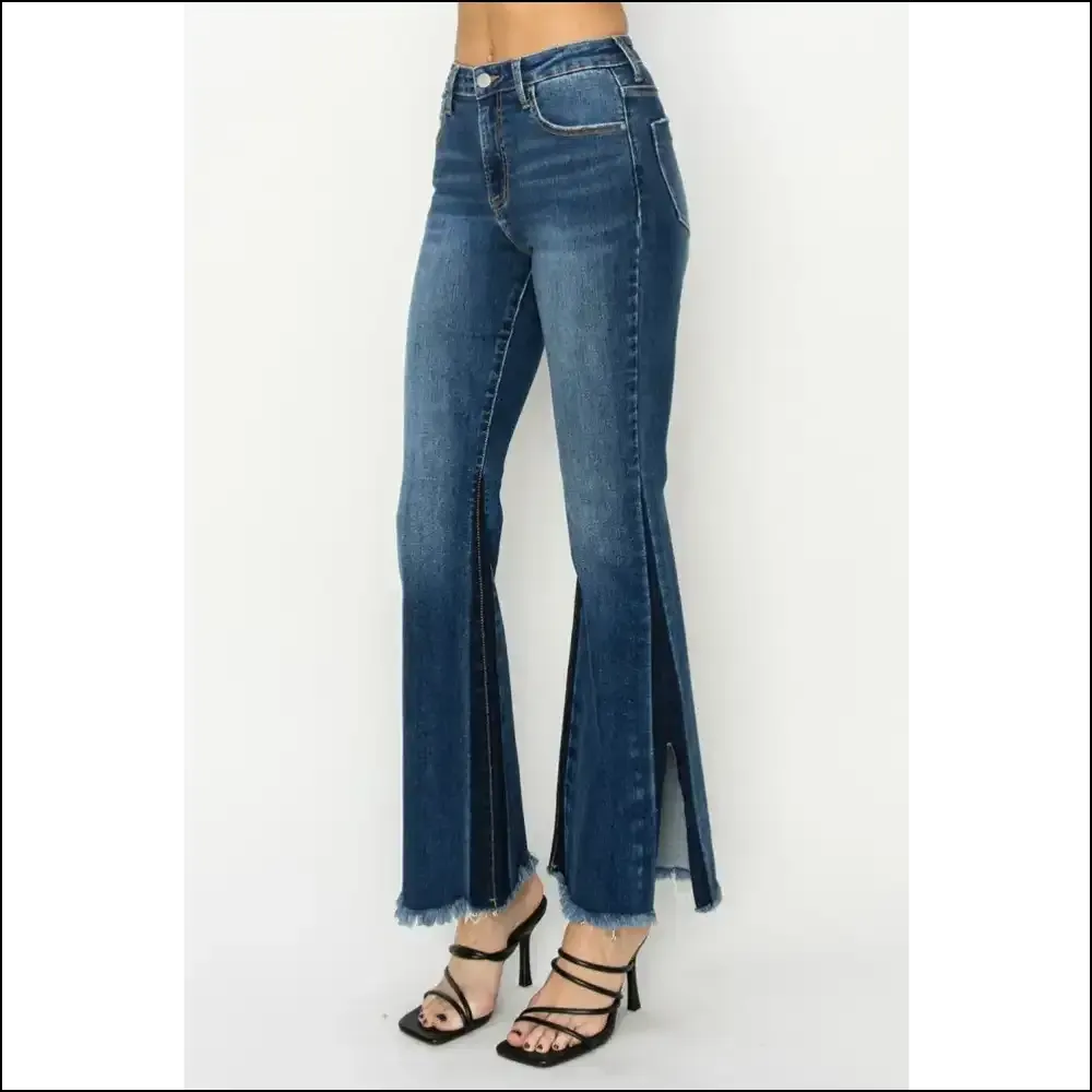Flare your Way to Fashion Fame with Needful Things Slit Flare Jeans 💃✨