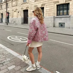 Floral Quilted Jacket | Vintage-Inspired | Cozy & Chic
