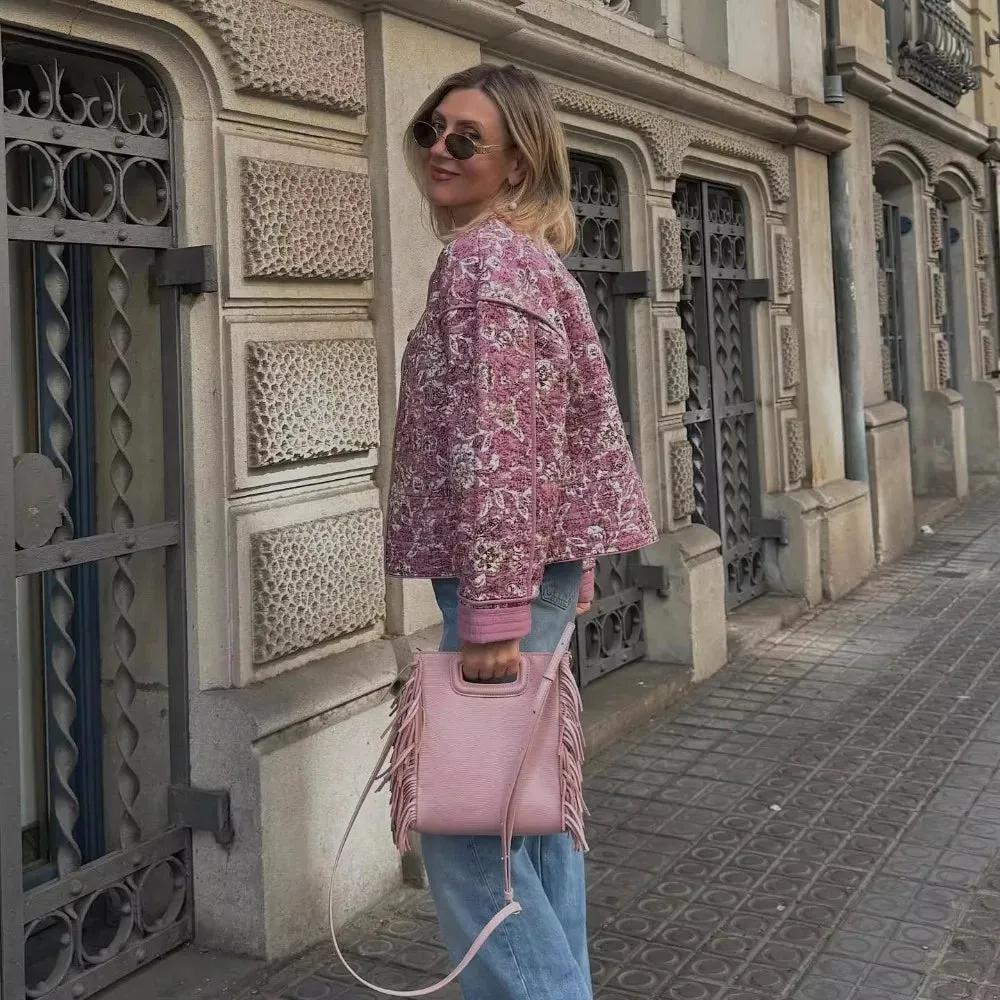 Floral Quilted Jacket | Vintage-Inspired | Cozy & Chic