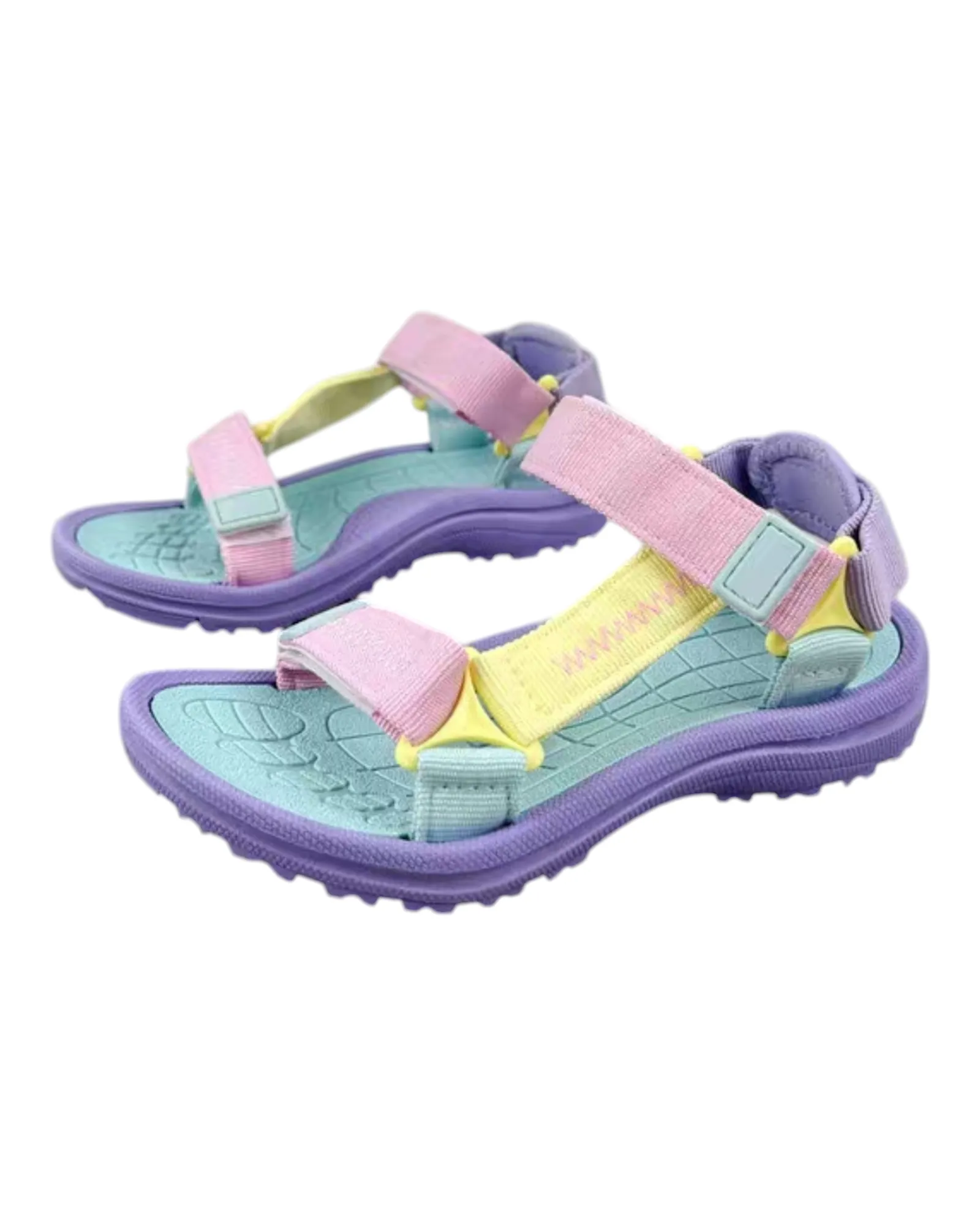 Girls' Colourful Multi-Strapped Sandals