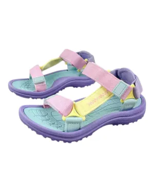 Girls' Colourful Multi-Strapped Sandals