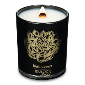 High Desert | Black & Gold Wood Wick Candle