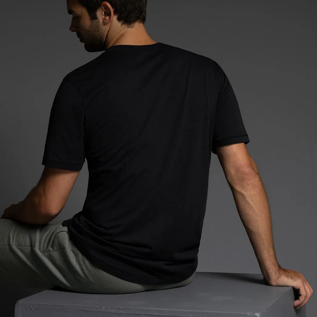 High Twist Summer V-Neck T-Shirt Black