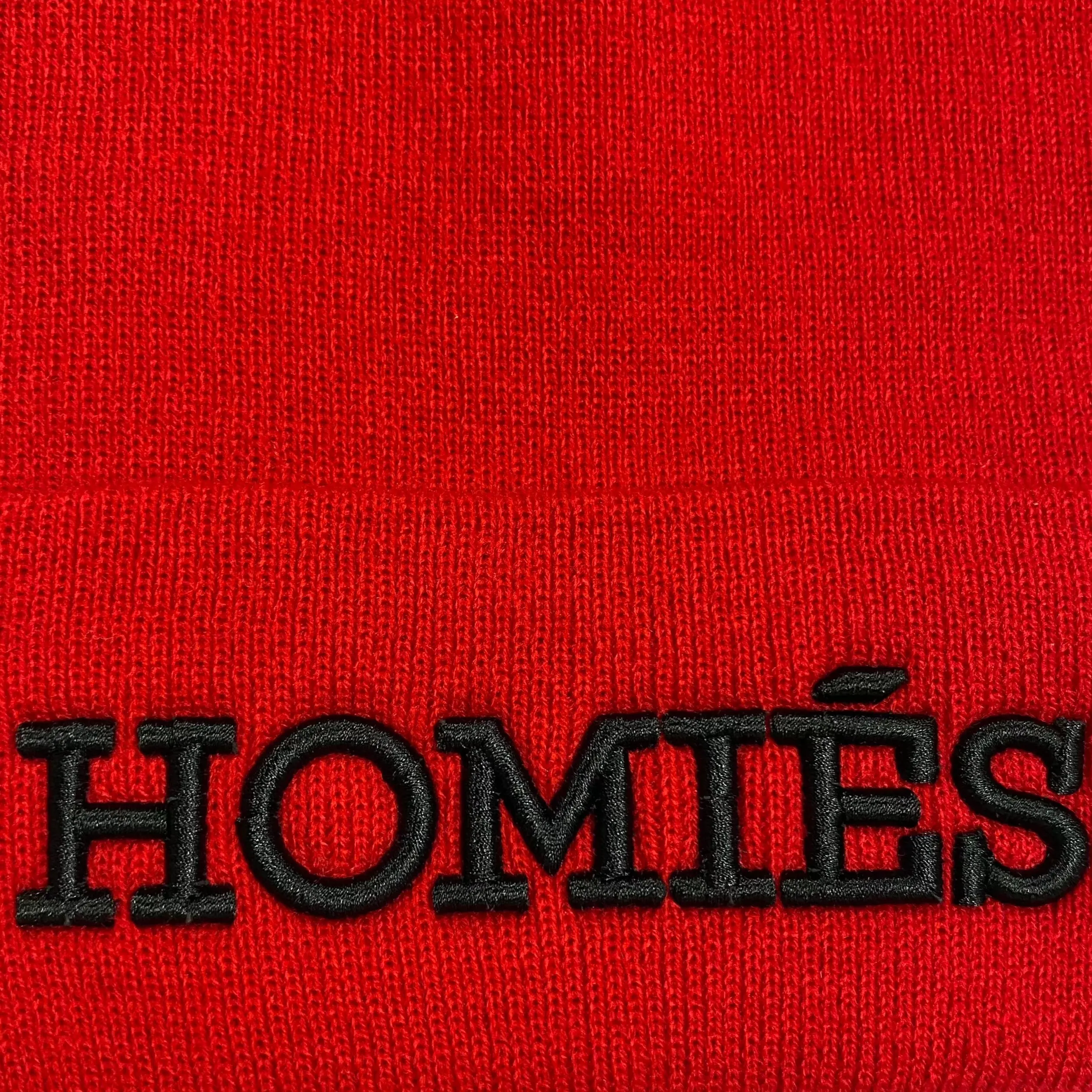 HOMIÉS RED/BLACK BEANIE