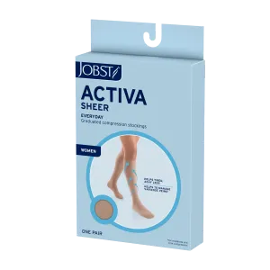 JOBST ACTIVA Sheer 8-15 mmHg Compression Socks Knee High