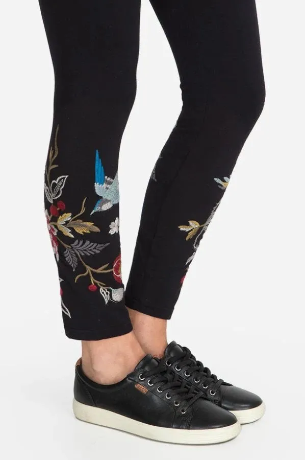 Johnny Was JWLA Anzia Embroidered Leggings Boho Chic J68920