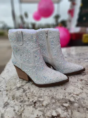 Kady Pearl Silver Booties